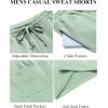 imageCOOFANDY Mens Sweat Shorts 7 Inch Athletic Workout Shorts 2 Pack Casual Lounge Joggers Short Pants with Pockets2 Packminty Greengrey