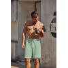 imageCOOFANDY Mens Sweat Shorts 7 Inch Athletic Workout Shorts 2 Pack Casual Lounge Joggers Short Pants with Pockets2 Packminty Greengrey