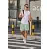 imageCOOFANDY Mens Sweat Shorts 7 Inch Athletic Workout Shorts 2 Pack Casual Lounge Joggers Short Pants with Pockets2 Packminty Greengrey