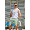 imageCOOFANDY Mens Sweat Shorts 7 Inch Athletic Workout Shorts 2 Pack Casual Lounge Joggers Short Pants with Pockets2 Packminty Greengrey