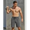 imageCOOFANDY Mens Sweat Shorts 7 Inch Athletic Workout Shorts 2 Pack Casual Lounge Joggers Short Pants with Pockets2 Packnavy Bluedark Grey