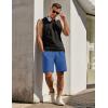 imageCOOFANDY Mens Sweat Shorts 7 Inch Athletic Workout Shorts 2 Pack Casual Lounge Joggers Short Pants with Pockets2 Packroyal Bluewhite