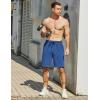 imageCOOFANDY Mens Sweat Shorts 7 Inch Athletic Workout Shorts 2 Pack Casual Lounge Joggers Short Pants with Pockets2 Packroyal Bluewhite