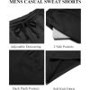 imageCOOFANDY Mens Sweat Shorts 7 Inch Athletic Workout Shorts 2 Pack Casual Lounge Joggers Short Pants with PocketsBlack1 Pack of 1