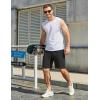 imageCOOFANDY Mens Sweat Shorts 7 Inch Athletic Workout Shorts 2 Pack Casual Lounge Joggers Short Pants with PocketsBlack1 Pack of 1