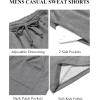 imageCOOFANDY Mens Sweat Shorts 7 Inch Athletic Workout Shorts 2 Pack Casual Lounge Joggers Short Pants with PocketsHeather Grey1 Pack of 1