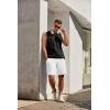 imageCOOFANDY Mens Sweat Shorts 7 Inch Athletic Workout Shorts 2 Pack Casual Lounge Joggers Short Pants with PocketsWhite1 Pack of 1