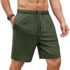 imageCOOFANDY Mens Gym Workout Shorts 7 Inch Stretch Athletic Shorts Lightweight Running Training Short Pants with PocketsArmy Green 1 Pack of 1