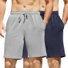 2 Pack:grey+navy Blue