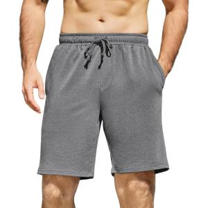 imageCOOFANDY Mens Sweat Shorts 7 Inch Athletic Workout Shorts 2 Pack Casual Lounge Joggers Short Pants with PocketsHeather Grey1 Pack of 1