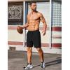 imageCOOFANDY Mens 2 Pack Gym Workout Shorts 7 Inch Athletic Shorts Quick Dry Running Shorts with PocketsBlack