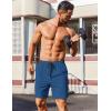imageCOOFANDY Mens 2 Pack Gym Workout Shorts 7 Inch Athletic Shorts Quick Dry Running Shorts with PocketsBlackBlue