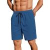 imageCOOFANDY Mens 2 Pack Gym Workout Shorts 7 Inch Athletic Shorts Quick Dry Running Shorts with PocketsBlackBlue