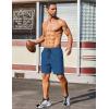 imageCOOFANDY Mens 2 Pack Gym Workout Shorts 7 Inch Athletic Shorts Quick Dry Running Shorts with PocketsBlackBlue