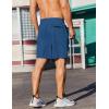 imageCOOFANDY Mens 2 Pack Gym Workout Shorts 7 Inch Athletic Shorts Quick Dry Running Shorts with PocketsBlackBlue