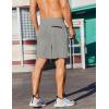 imageCOOFANDY Mens 2 Pack Gym Workout Shorts 7 Inch Athletic Shorts Quick Dry Running Shorts with PocketsBlackLight Grey