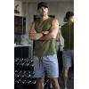 imageCOOFANDY Mens 2 Pack Gym Workout Shorts 7 Inch Athletic Shorts Quick Dry Running Shorts with PocketsBlackLight Grey