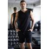 imageCOOFANDY Mens 2 Pack Gym Workout Shorts 7 Inch Athletic Shorts Quick Dry Running Shorts with PocketsBlackLight Grey