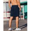 imageCOOFANDY Mens 2 Pack Gym Workout Shorts 7 Inch Athletic Shorts Quick Dry Running Shorts with PocketsBlackNavy Blue