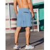 imageCOOFANDY Mens 2 Pack Gym Workout Shorts 7 Inch Athletic Shorts Quick Dry Running Shorts with PocketsDark GreyLight Blue