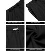imageCOOFANDY Mens Casual 9 Inch Shorts Summer Beach Linen Shorts Lightweight Drawstring Elastic Waist Shorts with PocketsBlack