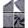 imageCOOFANDY Mens Casual 9 Inch Shorts Summer Beach Linen Shorts Lightweight Drawstring Elastic Waist Shorts with PocketsNavy Blue