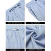 imageCOOFANDY Mens Casual 9 Inch Shorts Summer Beach Linen Shorts Lightweight Drawstring Elastic Waist Shorts with PocketsSky Blue