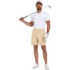 imageCOOFANDY Mens Golf Dress Shorts Lightweight 7quot Hiking Shorts Casual Summer Shorts with PocketsBeige