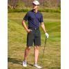 imageCOOFANDY Mens Golf Dress Shorts Lightweight 7quot Hiking Shorts Casual Summer Shorts with PocketsBlack
