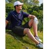 imageCOOFANDY Mens Golf Dress Shorts Lightweight 7quot Hiking Shorts Casual Summer Shorts with PocketsBlack