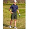 imageCOOFANDY Mens Golf Dress Shorts Lightweight 7quot Hiking Shorts Casual Summer Shorts with PocketsDark Green