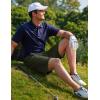imageCOOFANDY Mens Golf Dress Shorts Lightweight 7quot Hiking Shorts Casual Summer Shorts with PocketsDark Green