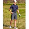 imageCOOFANDY Mens Golf Dress Shorts Lightweight 7quot Hiking Shorts Casual Summer Shorts with PocketsDark Grey