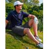 imageCOOFANDY Mens Golf Dress Shorts Lightweight 7quot Hiking Shorts Casual Summer Shorts with PocketsDark Grey