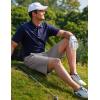 imageCOOFANDY Mens Golf Dress Shorts Lightweight 7quot Hiking Shorts Casual Summer Shorts with PocketsLight Grey