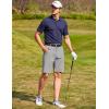 imageCOOFANDY Mens Golf Dress Shorts Lightweight 7quot Hiking Shorts Casual Summer Shorts with PocketsLight Grey