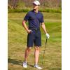 imageCOOFANDY Mens Golf Dress Shorts Lightweight 7quot Hiking Shorts Casual Summer Shorts with PocketsNavy Blue