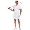 imageCOOFANDY Mens Golf Dress Shorts Lightweight 7quot Hiking Shorts Casual Summer Shorts with PocketsWhite