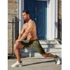imageCOOFANDY Mens Gym Workout Athletic Shorts Running Jogger Quick Dry Lightweight Shorts with Zipper PocketsArmy Green