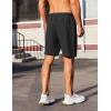 imageCOOFANDY Mens Gym Workout Athletic Shorts Running Jogger Quick Dry Lightweight Shorts with Zipper PocketsBlack