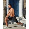 imageCOOFANDY Mens Gym Workout Athletic Shorts Running Jogger Quick Dry Lightweight Shorts with Zipper PocketsBlack