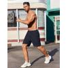 imageCOOFANDY Mens Gym Workout Athletic Shorts Running Jogger Quick Dry Lightweight Shorts with Zipper PocketsBlue Purple