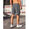 imageCOOFANDY Mens Gym Workout Athletic Shorts Running Jogger Quick Dry Lightweight Shorts with Zipper PocketsDark Grey