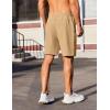 imageCOOFANDY Mens Gym Workout Athletic Shorts Running Jogger Quick Dry Lightweight Shorts with Zipper PocketsKhaki