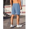 imageCOOFANDY Mens Gym Workout Athletic Shorts Running Jogger Quick Dry Lightweight Shorts with Zipper PocketsLight Blue