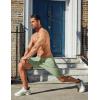 imageCOOFANDY Mens Gym Workout Athletic Shorts Running Jogger Quick Dry Lightweight Shorts with Zipper PocketsLight Green