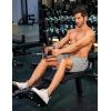 imageCOOFANDY Mens Gym Workout Athletic Shorts Running Jogger Quick Dry Lightweight Shorts with Zipper PocketsLight Grey
