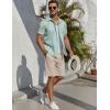 imageCOOFANDY Mens Linen Shorts Casual Beach Shorts 9 inch Inseam Elastic Waist Drawstring Summer ShortsBeige