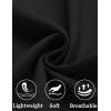imageCOOFANDY Mens Linen Shorts Casual Beach Shorts 9 inch Inseam Elastic Waist Drawstring Summer ShortsBlack