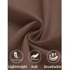 imageCOOFANDY Mens Linen Shorts Casual Beach Shorts 9 inch Inseam Elastic Waist Drawstring Summer ShortsBrown